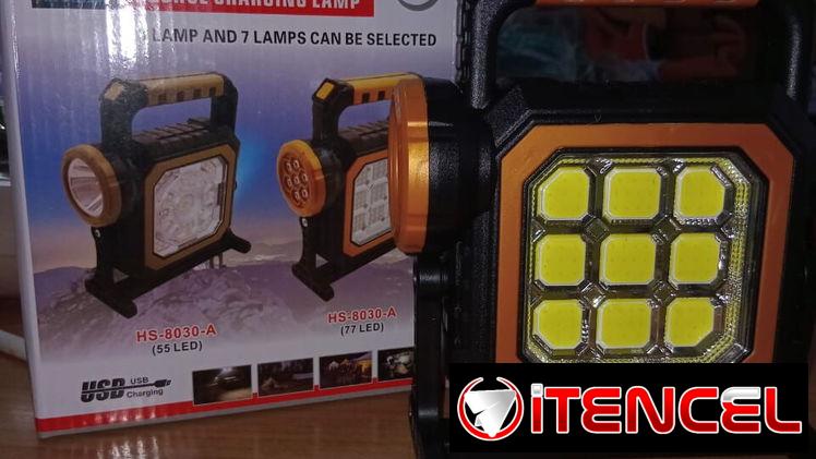 💡READY PA’ LOS APAGONES 💡 LAMPARA LED RECARGABLE CON PANEL SOLAR. MENSAJERÍA CON FACTURA Y GARANTÍA. TL 54833699