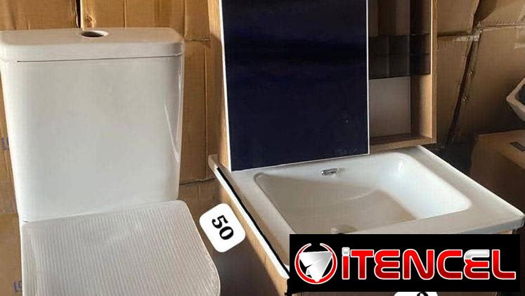 Mueble con taza de baño