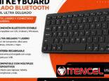 Mini Keyboard Bluetooth Portátil Ultra Delgado | Teclado Inalámbrico para PC, Tablet y Celular