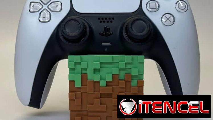 Soporte de Control para PS5 inspirado en Minecraft | Accesorio Gamer en La Habana