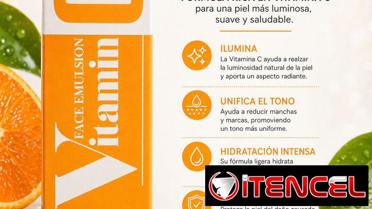 Emulsion facial con vitamina C