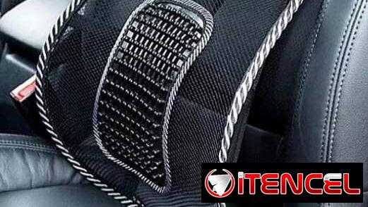 Soporte Lumbar Universal para espalda de auto, cojín de cintura con malla de ventilación para silla de auto, oficina