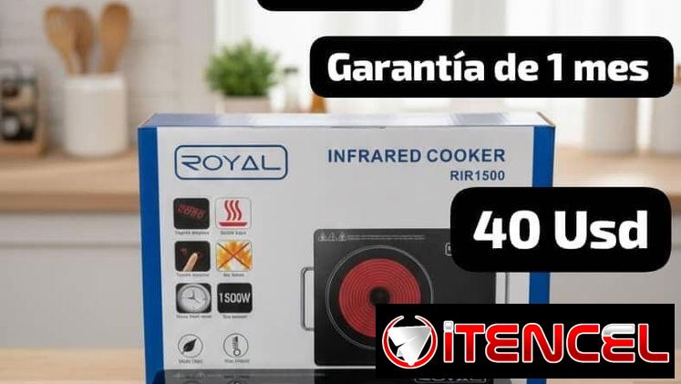🔷 Cocina Infrarojo Royal (1500 watts), $40 usd❗
