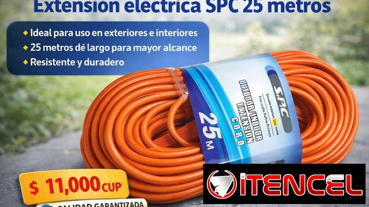 Extensión Eléctrica SPC 25 Metros Cod:Alofoke