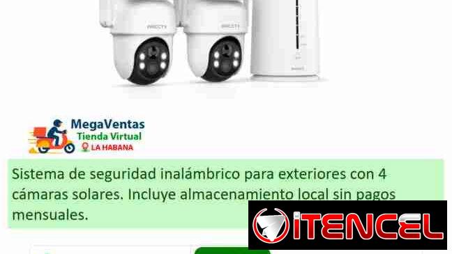 Kit de cámaras de seguridad solar inalambrica 4MP