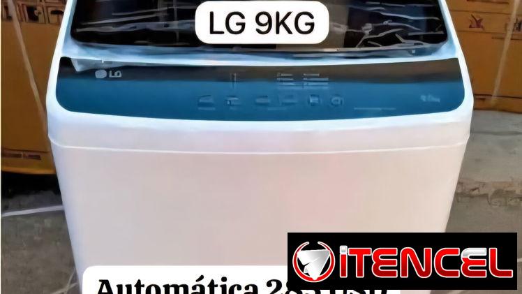 Lavadora automática LG de 9Kg.