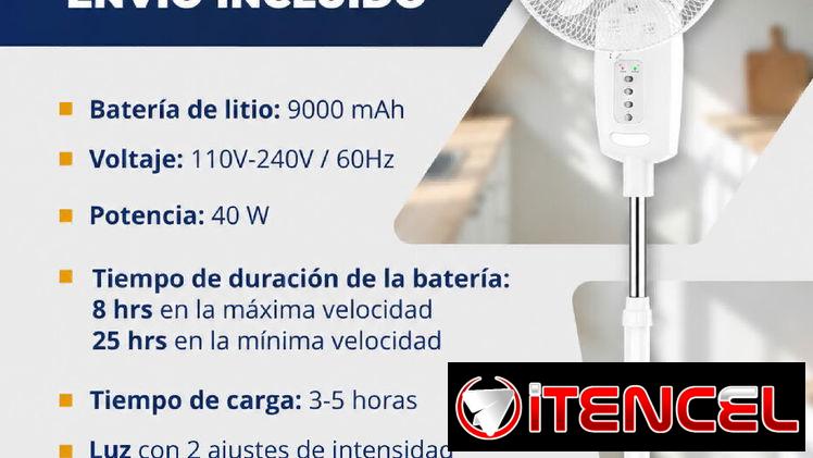 Ventilador Recargable 16 EKO