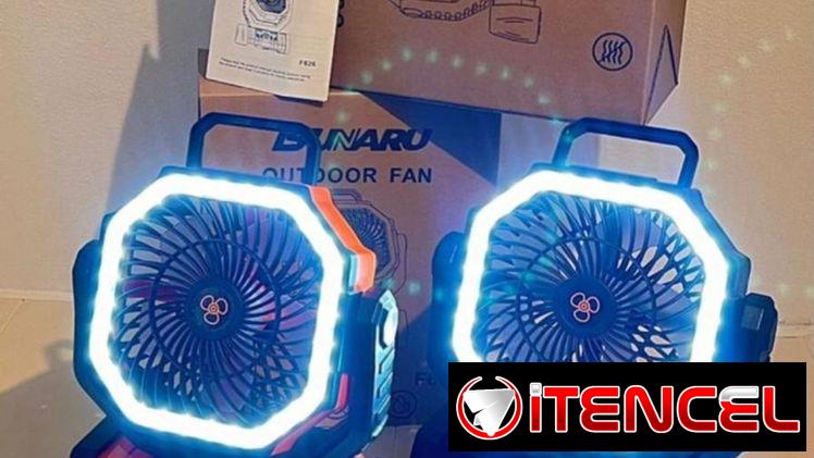 Ventilador recargable de 20.000mAh marca isunaru  modelo f6 .NUEVO!DURAN HASTA 58 H