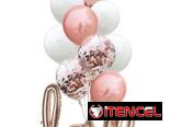 Set de globos de corazones y estrellas