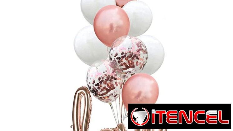 Set de globos de corazones y estrellas