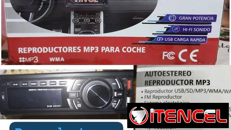 Reproductora para autos, trae bluetooth