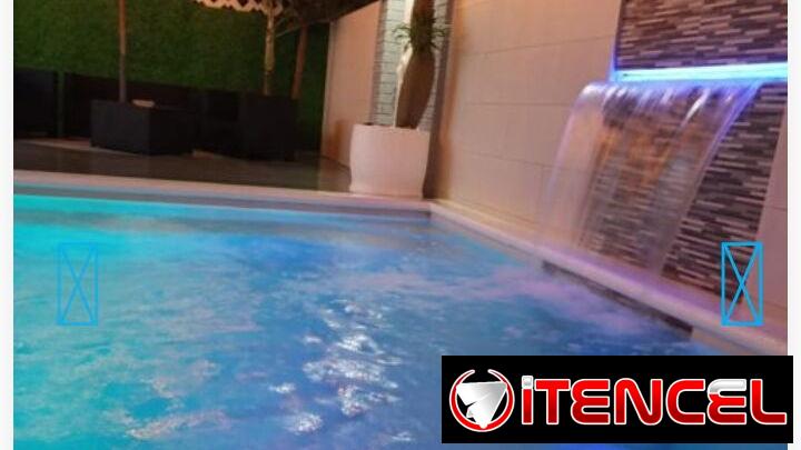 Casa de lujo con piscina con recirculación con chorro iluminado en la playa de Guanabo+53 52463651 🐬PANELES SOLARES 💥