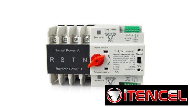SWITCH DE ENCENDIDO AUTOMÁTICO 4 VÍAS – 100A Q7-LUMINA .