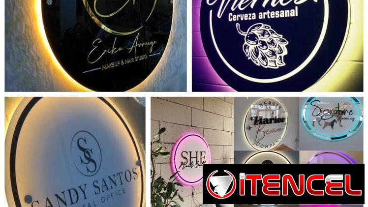 Carteles de Acrílico con Luces