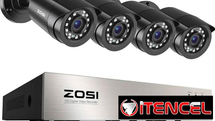 Kit de 4 cámaras Zosi NUEVO EN CAJA‼️  • DVR 8 Canales. • 5MP Lite DVR. • Soporta cámara analógica, HD-TVI, CVI y AHD