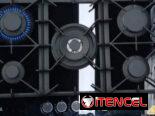Cocina de gas 5 hornillas empotrada  Drija TOSCANA 76 PRO Vidrio Templado Negro Precio $270 USD Mensajería Incluida