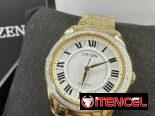 CITIZEN ECODRIVE AREZZO DE MUJER (EM0882-59A) DORADO CON PIEDRAS DE 32MM ,CRISTAL DE ZAFIRO Y ACERO INOXIDABLE  58049738