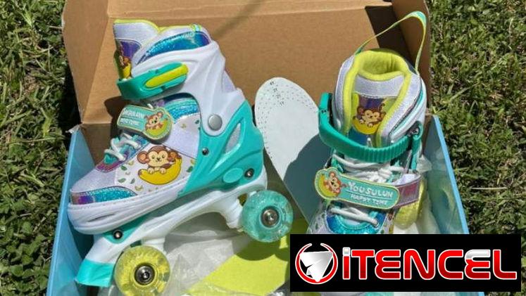 Patines infantiles ajustables con ruedas LED ¨Monkey Roll¨ (27 – 30) nuevos