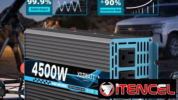 XDZWATT Inverter de onda pura 2200W Continuos 4500W pico 12v a 120v 60hz