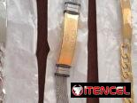 Pulso de mujer y manilla de hombre todo acero inoxidable