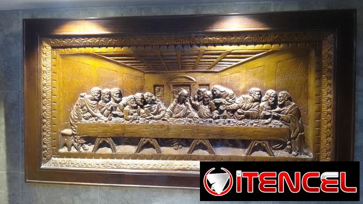 Cuadro  antiguo de la “Última cena”.