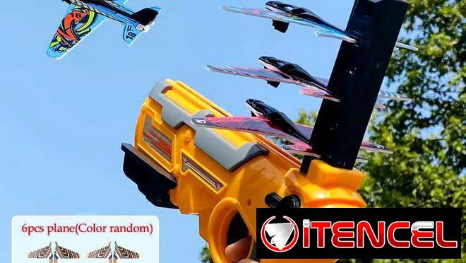 ☎️53544655 🛵 Entrega Disponible ⭐✈️ Lanzador de Aviones con Pistola Catapulta – Juguete Divertido para Niños 🚀 ⭐
