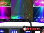 Luces de discotecas y máquinas de humo