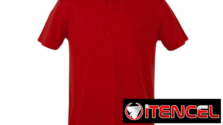 Pulóver de cuello estilo polo rojo / Pulóver rojo / Pulóver de cuello personalizados