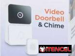 Timbre inteligente con cámara WiFi//cámara WiFi integrada e intercomunicador integrados//Auo bidireccional//Recargable