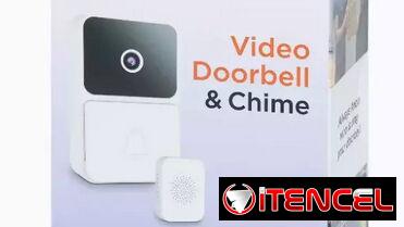 Timbre inteligente con cámara WiFi//cámara WiFi integrada e intercomunicador integrados//Auo bidireccional//Recargable