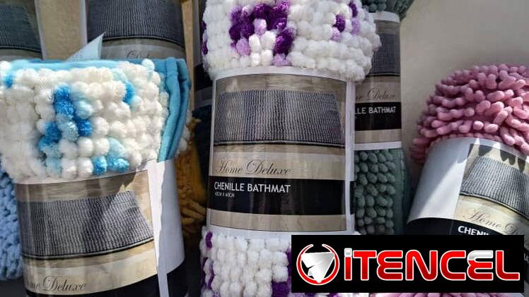 Alfombras de chenilla, variedad de colores