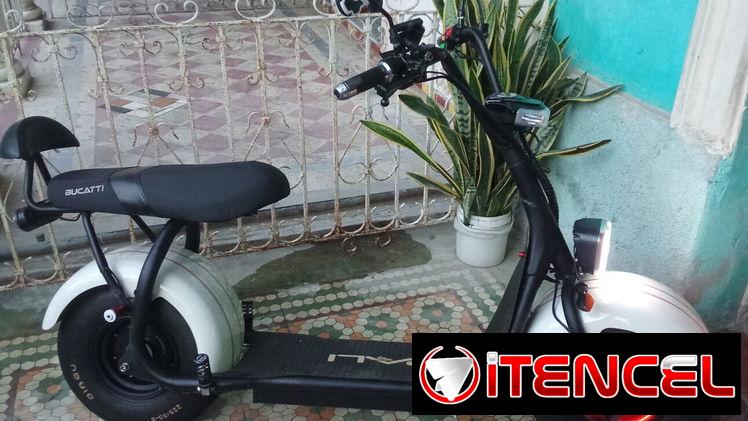 Moto electrica blanca personalizada 50 km