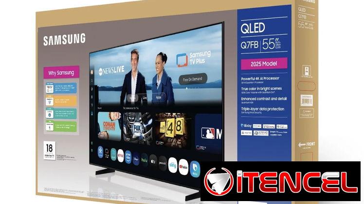 Samsung 55” Clase QLED Q7FB 4K Samsung Vision AI Smart TV 2025 – QN55Q7FBAFXZA