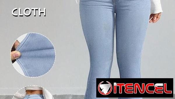 Jeans campana y tubo de mujer