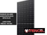 Paneles solares por unidad y por cantidad