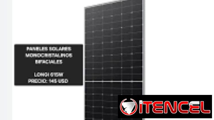 Paneles solares por unidad y por cantidad