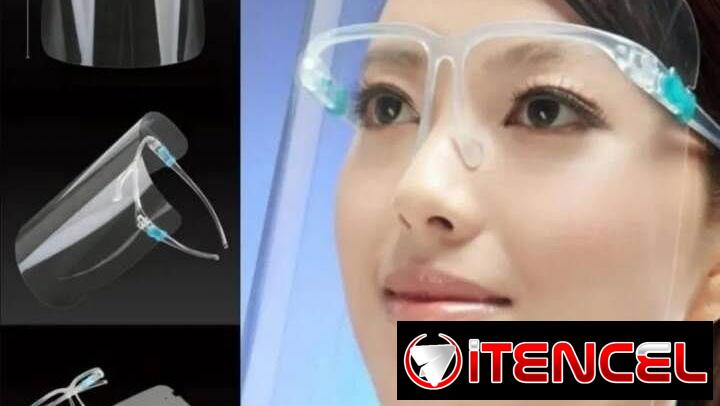 CARETA O PROTECTOR PARA EL ROSTRO CON SOPORTE MARCO DE LENTES