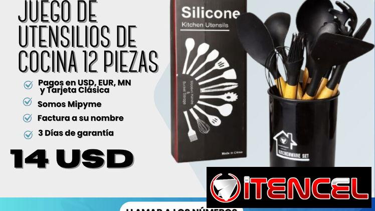 🍴Juego de Utensilios de Cocina 12 Piezas 💲 14 USD