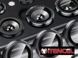 Aros independiente de aluminio y cristal y micas enterizas para iPhone y Samsung (cámaras)