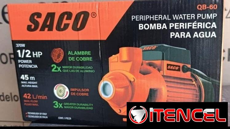 Motor periférico de agua Saco 1/2 hp ( medio caballo de fuerza)