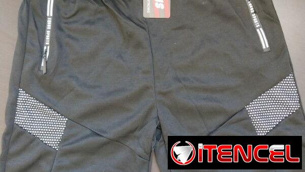 Shorts Deportivos Poliester Color Negro,Gris claro,Gris ocuro