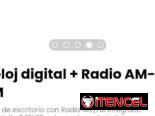 Reloj de escritorio con Radio AM/FM integrado