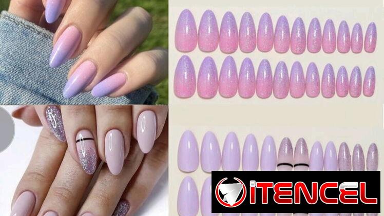 Uñas postizas en cajas de 96 y 100 unidades con su pegamento