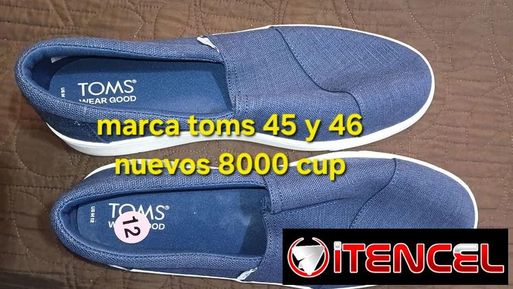 Zapatos toms nuevos 45 y 46