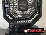 Ventilador portátil con luz led recargable fácil de llevar a cualquier lado!