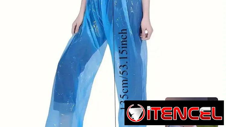 Pantalón transparente para lluvia