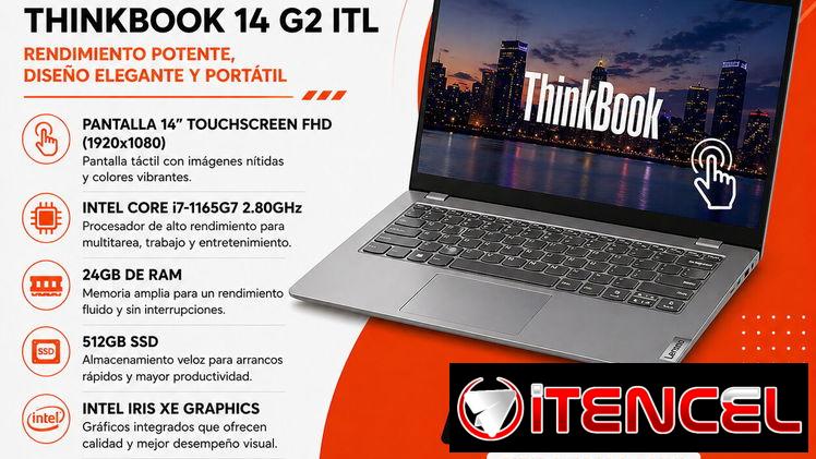 Laptop Lenovo ThinkBook 14 G2 ITL i7 24GB 512GB SSD Touch | 14” FHD Grado A Plus en La Habana
