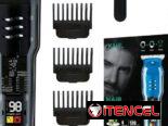 Maquinas de afeitar recargables con sus accesorios