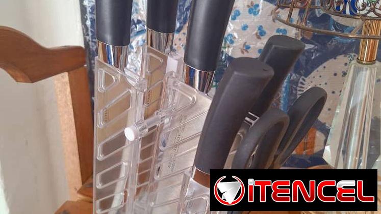 Juego de cuchillos hoja dura con base 12500 cup