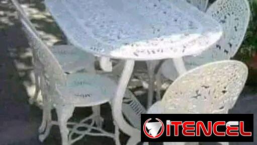 Mesa de 6 sillas para exteriores 💕 entrega a domicilio sin costo adicional en toda la Habana